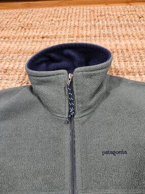 Vintage Patagonia Synchilla Fleece Jacket 90s USA Small Green Full Zip Outdoor